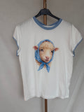 Camiseta oveja azul