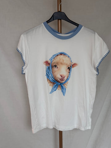 Camiseta oveja azul