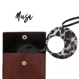 Gafa colgante Musa Round negro