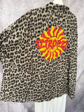 Camisa oversize print marrón
