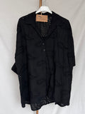 Camisa bordados negra