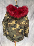 Parka Camuflaje rojo