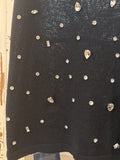Top brillos negro