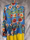 Blusa flores azul