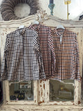 Camisa cuadros granate