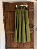 Pantalón palazzo verde oliva