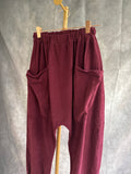 Pantalón baggy pana Burdeos