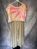 Camiseta punto Tie dye rosa