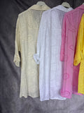 Camisa bordados beige