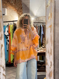 Blusa Palmeras naranja
