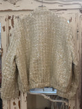 Bomber dorada lentejuelas