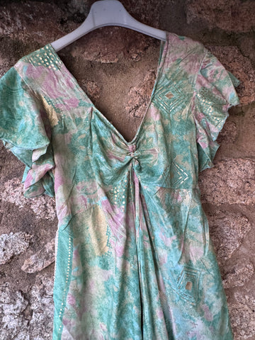 Vestido largo seda