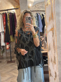 Poncho algodón gris oscuro