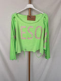 Camiseta Awesome verde flúor