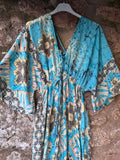 Vestido largo seda