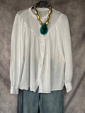 Blusa algodón blanca