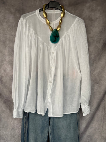 Blusa algodón blanca