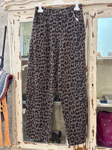 Pantalón animal print taupe