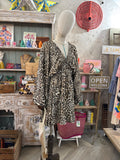 Vestido corto animal print