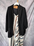 Kimono corto lino negro