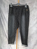 Pantalón jogger print negro