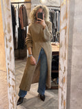 Jersey Largo Abertura Camel