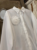 Camisa blanca Flor