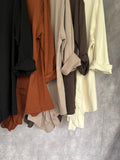 Camiseta volante chocolate