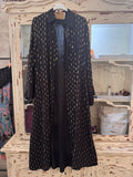 Vestido camisero lentejuelas negro