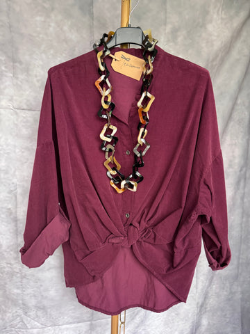 Camisa pana Burdeos