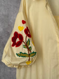 Vestido/ Túnica con mangas bordadas