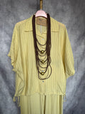Conjunto rayas amarillo