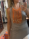 Collar conchas naranja