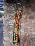 Vestido largo seda