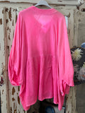 Camisa Bambula fucsia  flúor
