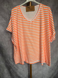 Camiseta rayas flúor