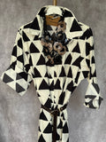 Vestido geométrico negro