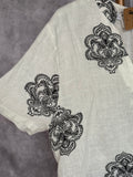 Blusa lino estampada