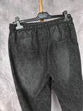 Pantalón jogger print negro