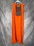 Vestido algodón naranja