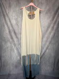 Vestido/Camiseta larga flecos