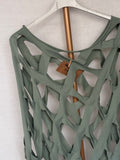 Poncho algodón verde