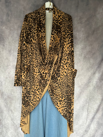 Casaca print Camel