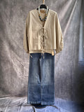Camisa/ Sobrecamisa  Lazos beige