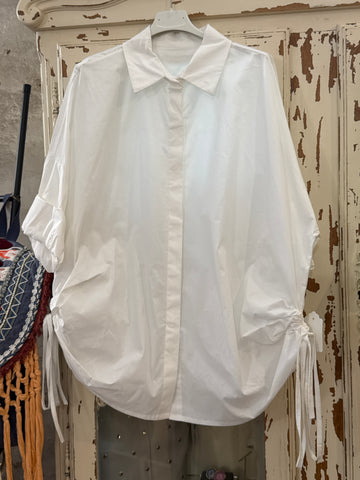 Camisa blanca lazos