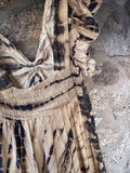 Vestido largo seda