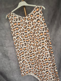 Camiseta asimétrica print naranja