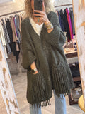 Jersey Maxi bolsillos flecos
