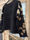 Chaqueta lentejuelas negra