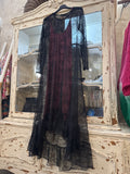 Vestido encaje interior Burdeos